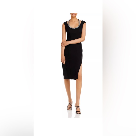 AQUA
Embellished Neck Sheath Dress worn once for 2 hours . - Picture 2 of 4